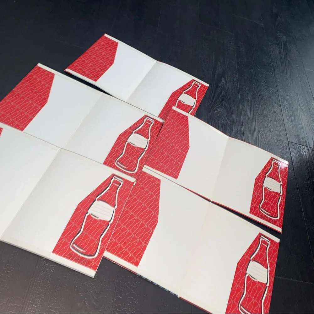 Vintage 1995 Stuart‎ Hall Coca-Cola Polar Bears Pocket 3 Holes Folders Lot 5
